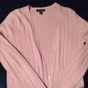 NWOT Lands End cable knit cardigan